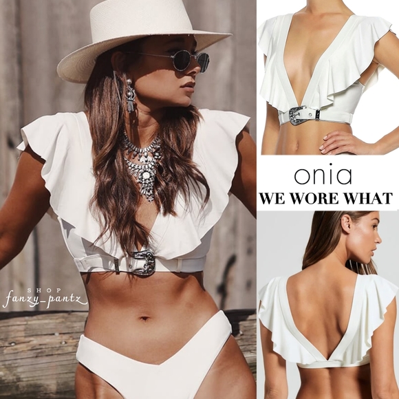 Onia Other - ONIA WEWOREWHAT WILLA BIKINI TOP BELTED XL NWT